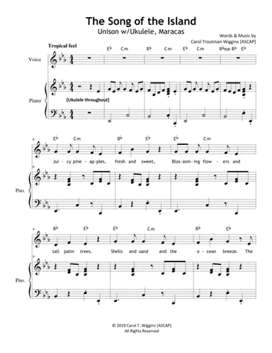 The Song of the Island (Unison)