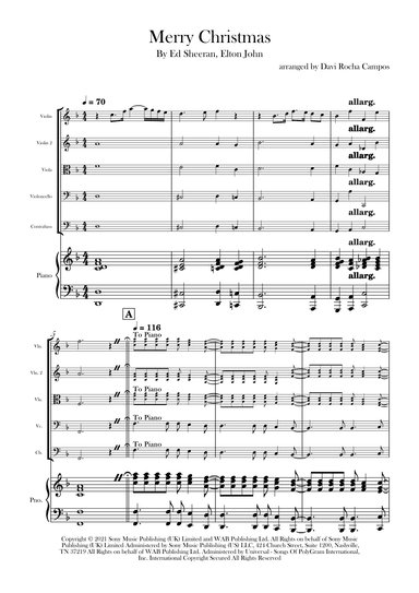 Merry Christmas (arr. Davi Rocha Campos)
