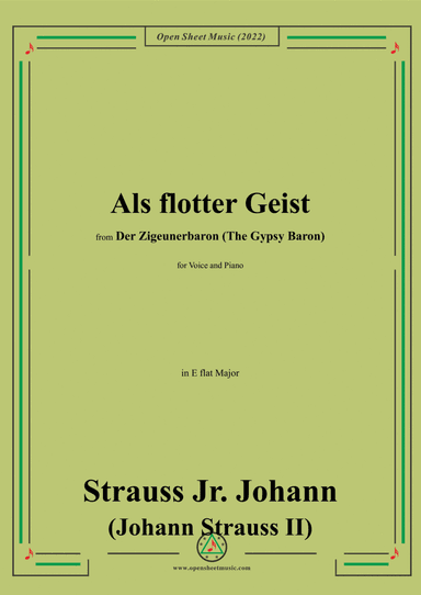 Johann Strauss II-Als flotter Geist,in E flat Major (arr. Open Cloud)