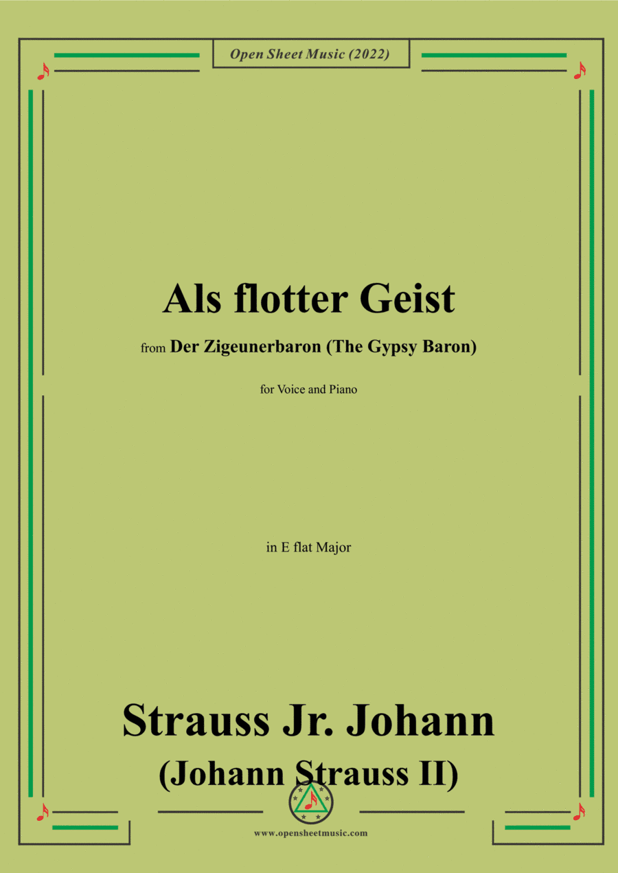 Johann Strauss II-Als flotter Geist,in E flat Major (arr. Open Cloud)