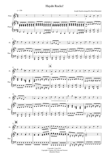 Haydn Rocks! for Flute and Piano (arr. David Burndrett)