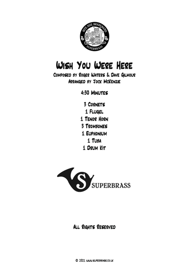 Wish You Were Here (arr. Jock McKenzie)