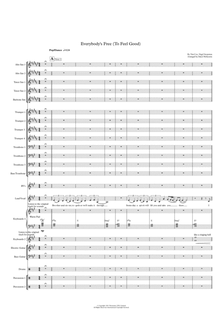 Everybody's Free (to Feel Good) (arr. Daryl McKenzie)