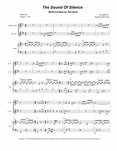 The Sound Of Silence (arr. Stephen DeCesare)