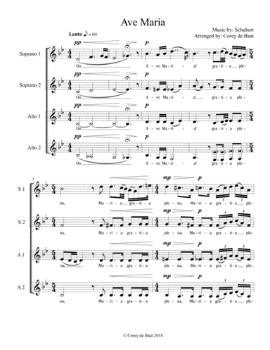 Ave Maria (arr. Corey de Baat)