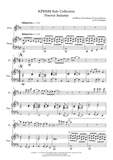Forever Autumn (arr. Kevin P Holdgate)