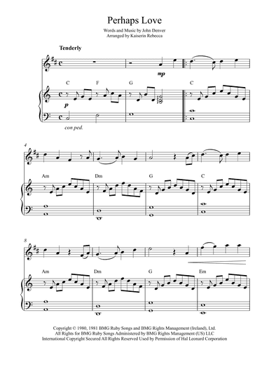 Perhaps Love (arr. Kaiserin Rebecca)