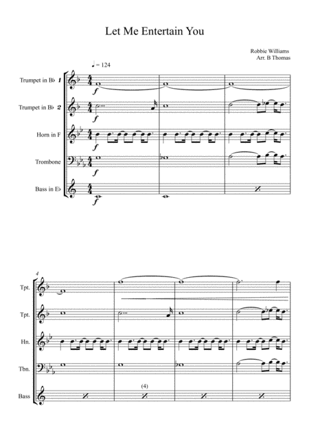 Let Me Entertain You (arr. Ben Thomas)