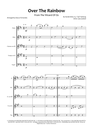 Over The Rainbow (arr. Glauco Fernandes)