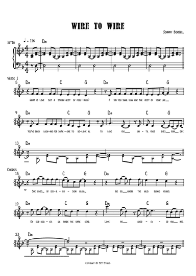 Wire To Wire (arr. Joshua Tindall)