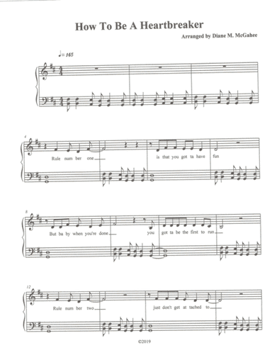 How To Be A Heartbreaker (arr. Diane M. McGahee)