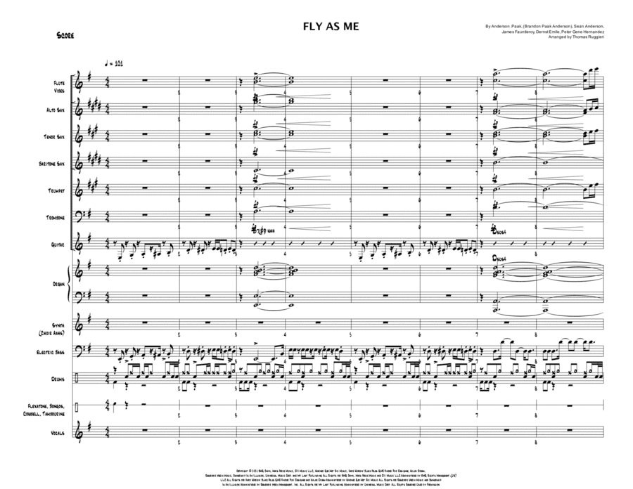 Fly As Me (arr. Thomas Ruggieri)