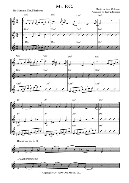 Mr. P.c. (arr. Katrin Scherer)