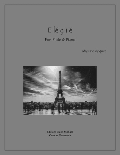 Elegie for flute & piano (arr. Editions Glenn Michael)