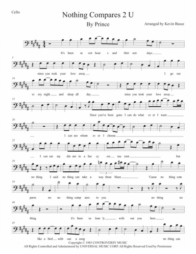 Nothing Compares 2 U (arr. Kevin Busse)