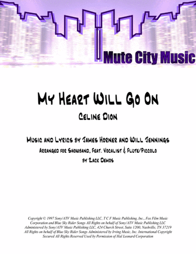 My Heart Will Go On (Love Theme from Titanic) (arr. Zack Demos)