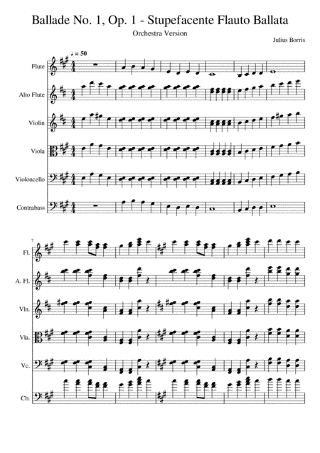 Ballad No. 1, Op. 1 - Stupefacente Flauto Ballata