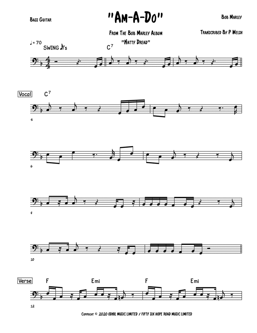 Am A Do (arr. Accubass)