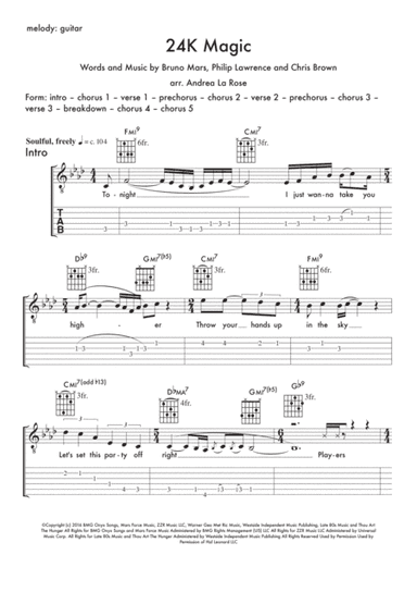 24K Magic (arr. Andrea La Rose)