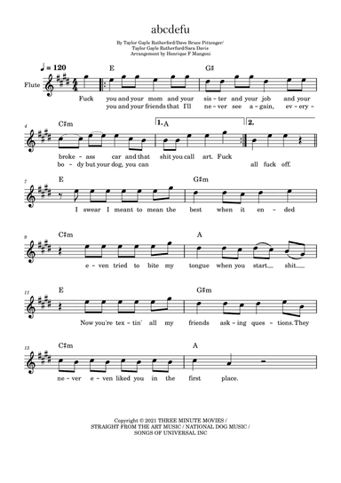 Abcdefu (arr. Henrique F Mangoni)