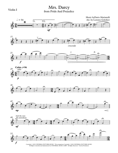 Mrs. Darcy (arr. Lorento Golofeev)