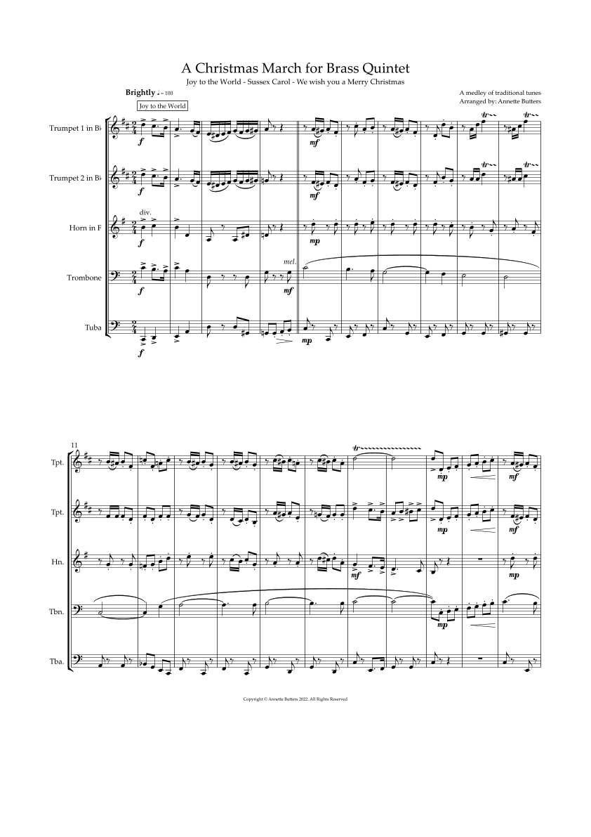 A Christmas March (arr. Annette Butters)