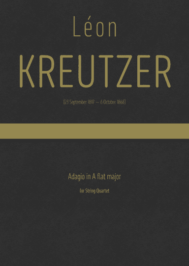 Kreutzer - Adagio in A flat major for String Quartet (arr. J.G. Cucó Barber)
