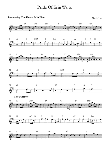 Ceilidh Music: Pride of Erin Waltz - Lamenting The Death O' A Pixel, The Marrow, Waltzin' Up Tae Hea