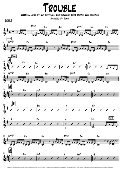 Trouble (arr. Jonah Oliva)