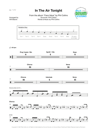 In The Air Tonight (arr. Will Beavis)