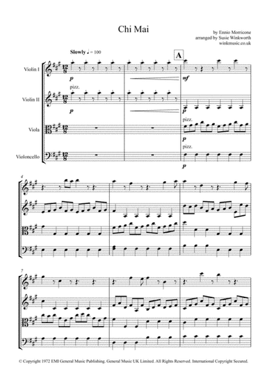 Chi Mai (arr. Susie Winkworth winkmusic.co.uk)