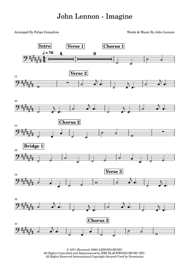 Imagine (arr. Felipe Gonçalves)