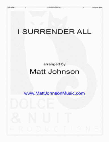 I Surrender All - for Offertory or Special Music (arr. Matt Johnson)