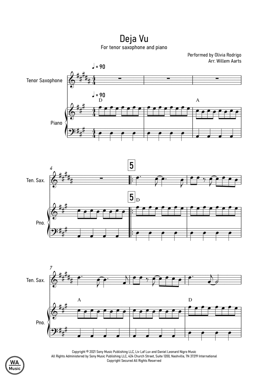 Deja Vu (arr. Willem Aarts)