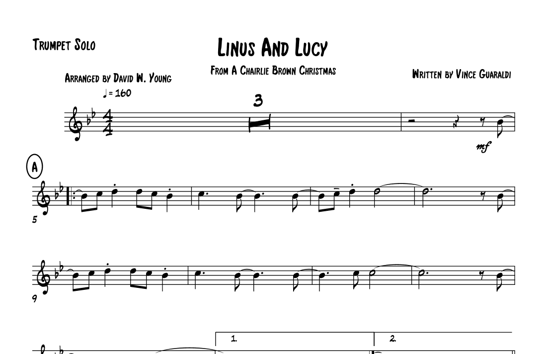 Linus And Lucy (arr. David W. Young)