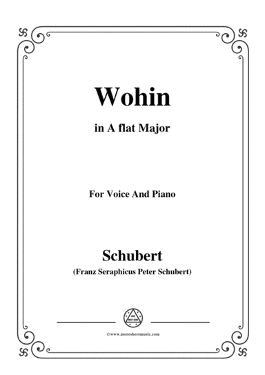 Schubert-Wohin,from 'Die Schöne Müllerin',Op.25 No.2,in A flat Major,for Voice&Piano (arr. MSM)