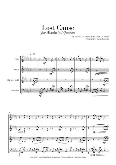 Lost Cause (arr. Lucas Rezende)