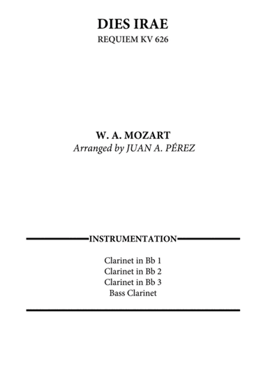 Dies Irae (Requiem KV 626) (arr. Juan A. Perez)