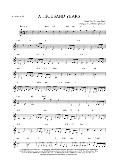 A Thousand Years (arr. Anderson Quevedo)