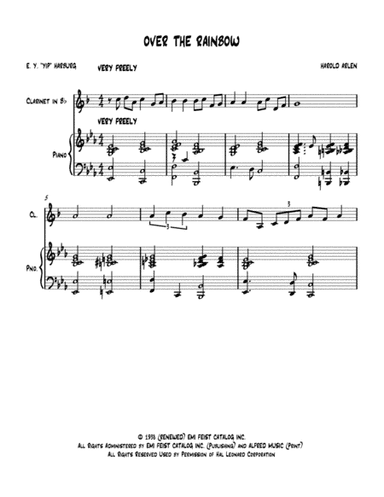 Over The Rainbow (from The Wizard Of Oz) (arr. Nick Lacanski)