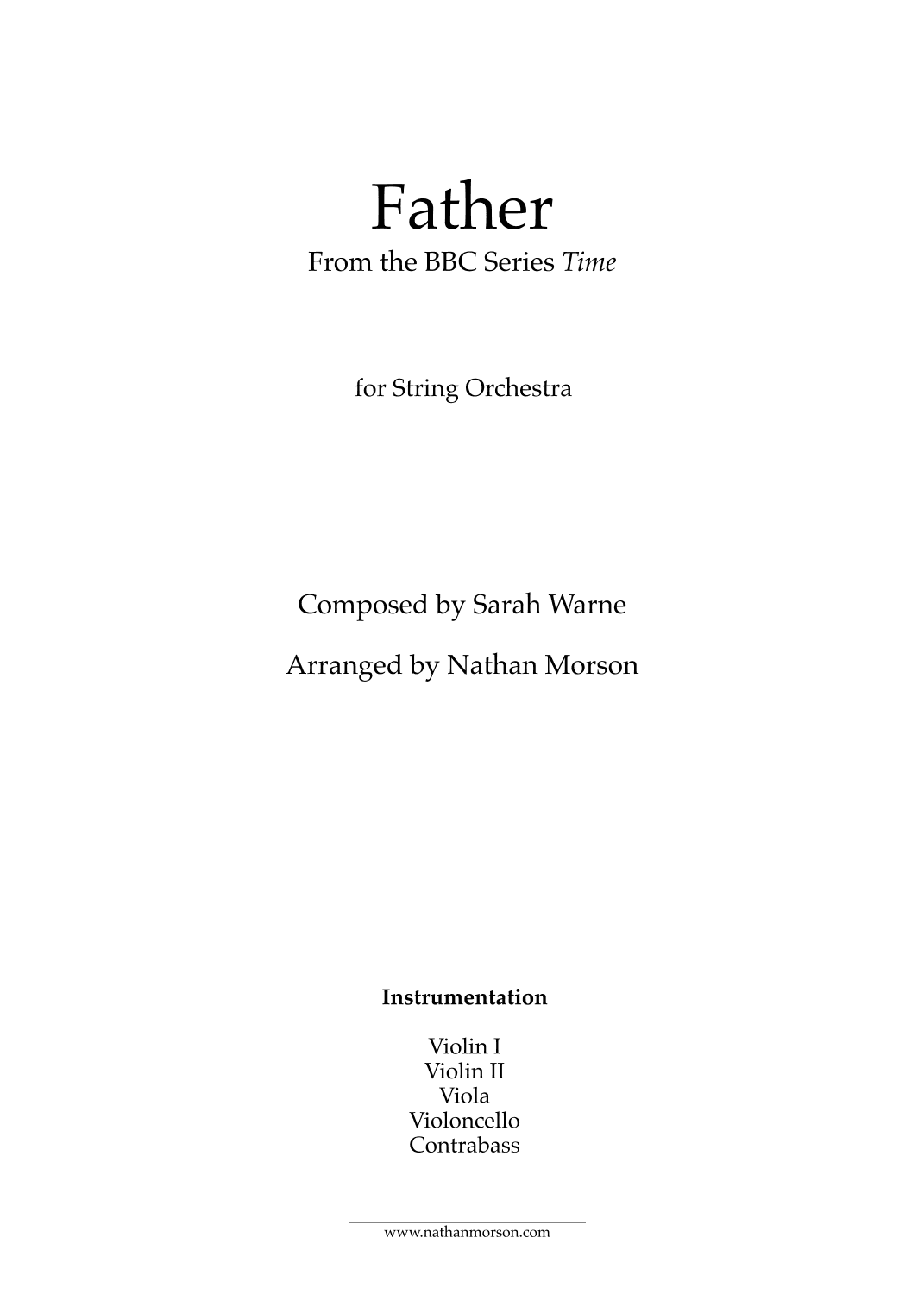 Father (arr. Nathan Morson)