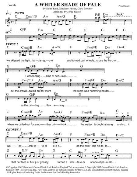 A Whiter Shade Of Pale (arr. Jorge Juárez)