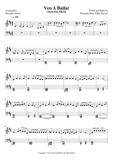 Ven A Bailar (arr. Eskander Aceval)