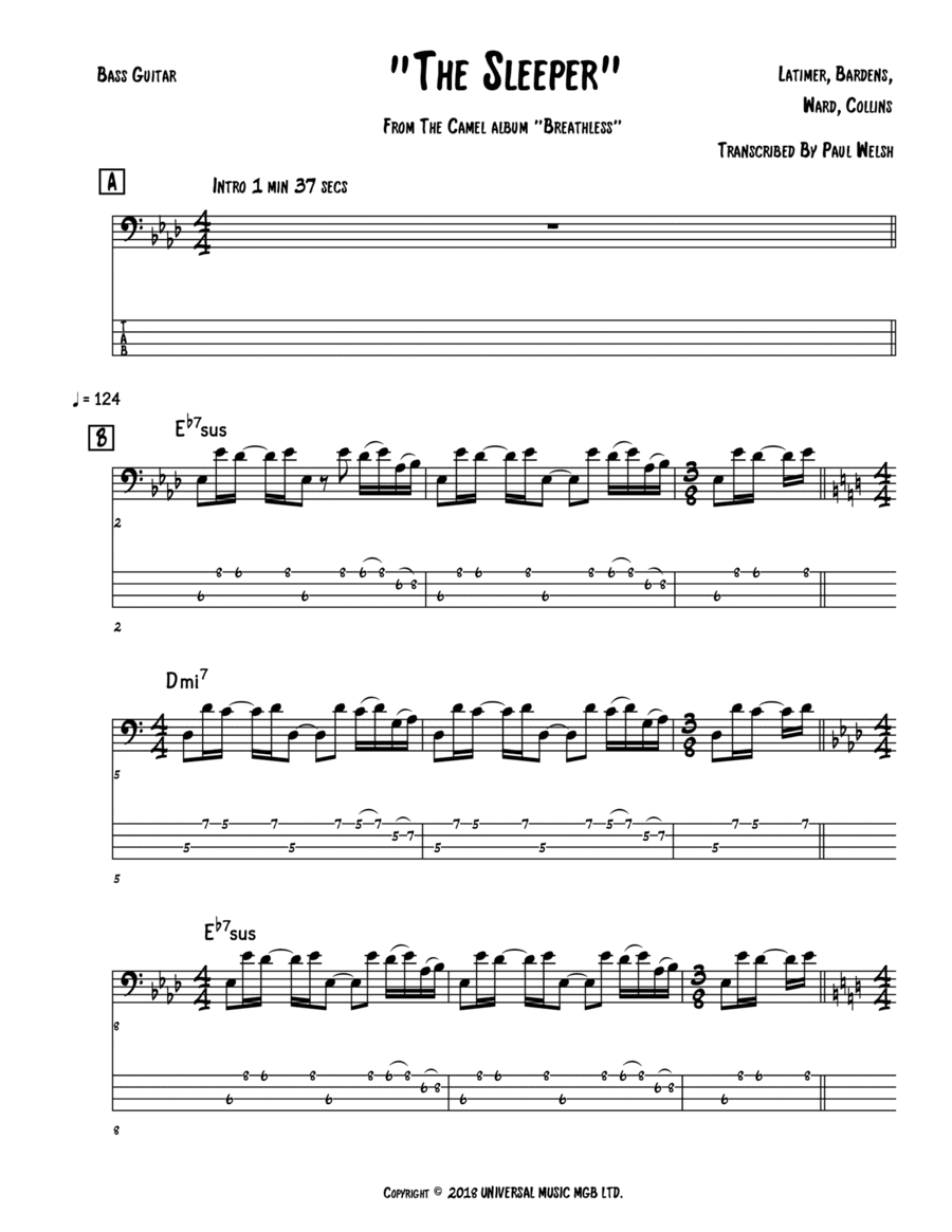 The Sleeper (arr. Accubass)