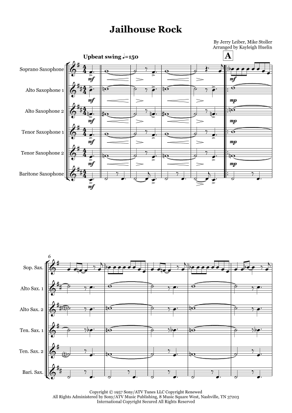 Jailhouse Rock (arr. Kayleigh Huelin)