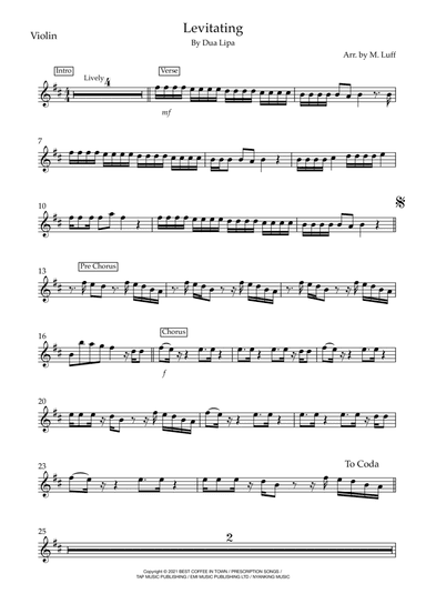 Levitating (arr. Matt Luff)