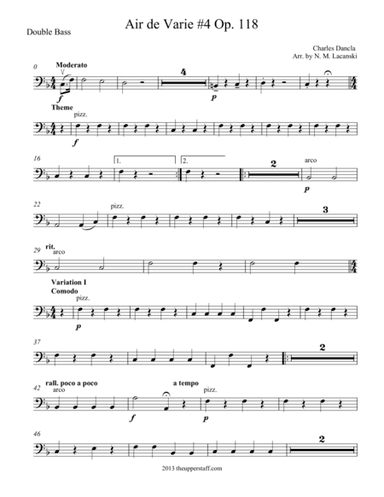 Air de Varie #4 Op. 118 (arr. Nick Lacanski)