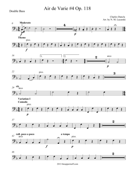 Air de Varie #4 Op. 118 (arr. Nick Lacanski)