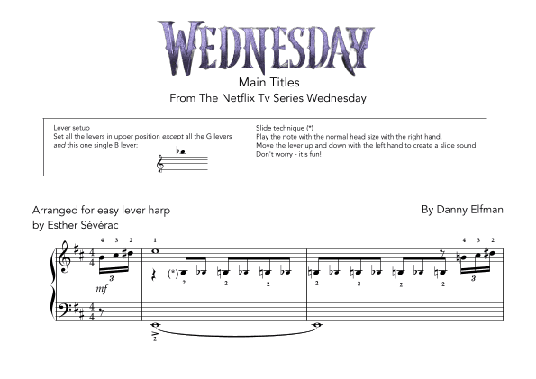 Wednesday Main Titles (arr. Esther Sévérac)