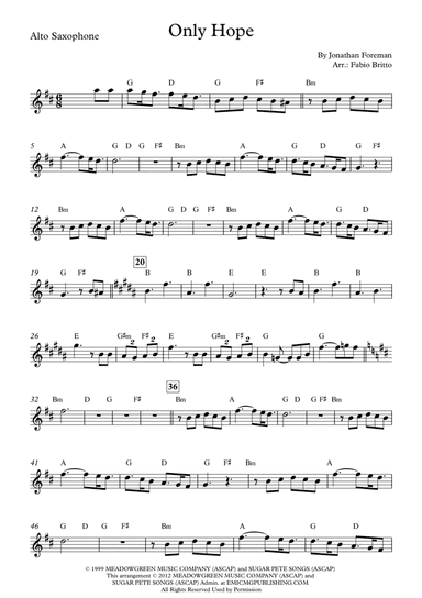 Only Hope (arr. Fabio Britto)